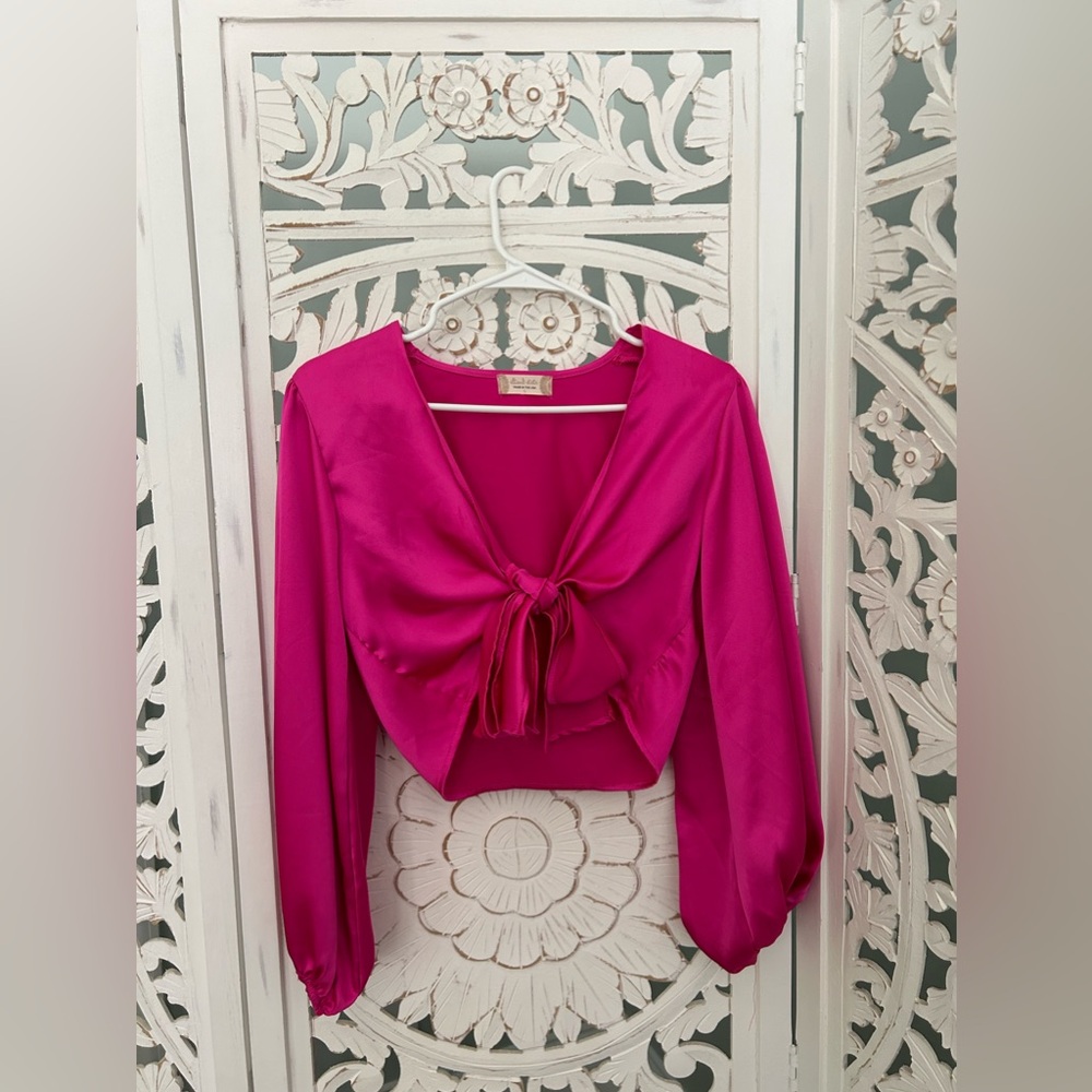 Cropped Pink Altar’d State Blouse